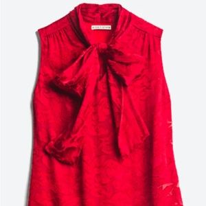 Alice + Olivia tie neck blouse